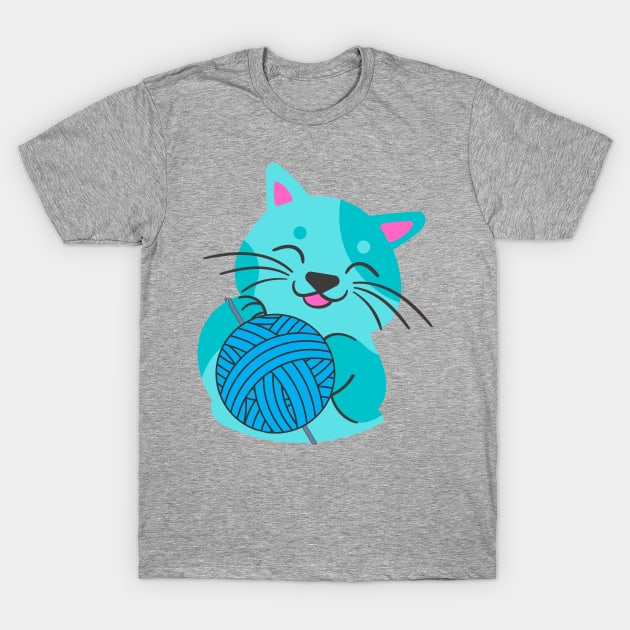 Crochet Kitten Cat T-Shirt by Craftdrawer